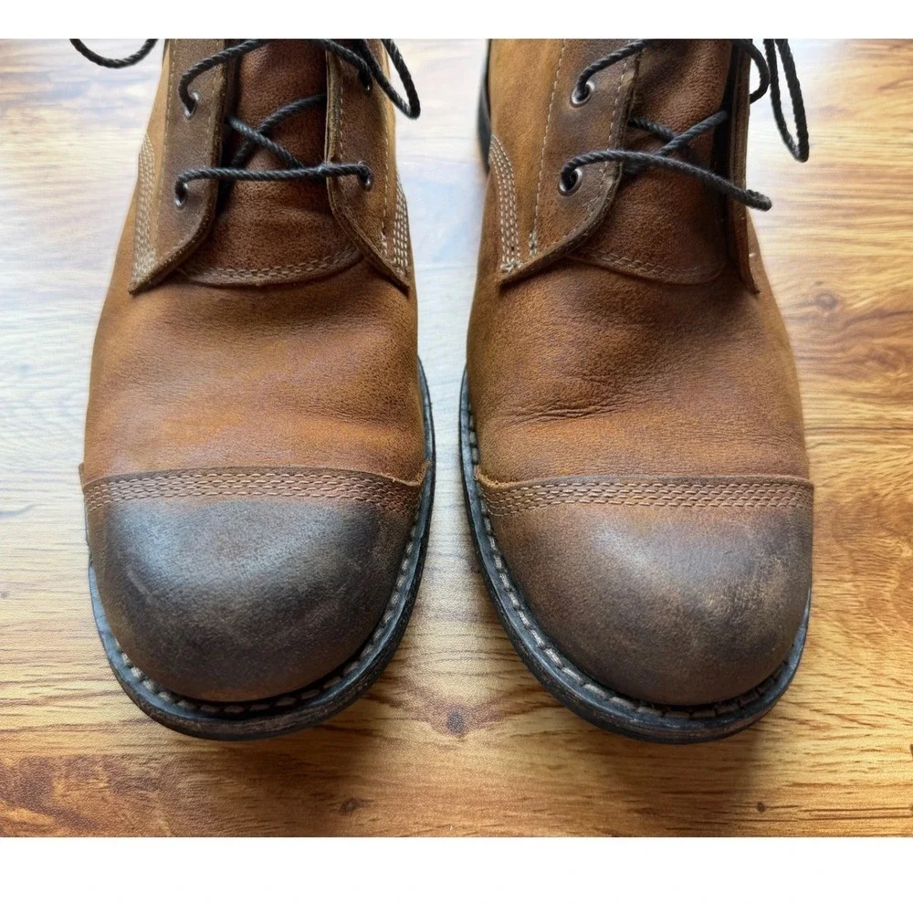 Timberland Men's Earthkeepers City Premium Brown Leather Cap Toe Boots